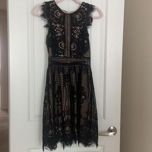 NWT - Francesca’s Black Lace Dress Size S
